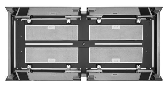 Best Range Hoods CC34IQ63SB Cirrus Grande 63 Inch 800 Max Cfm Brushed Stainless Steel Ceiling Mounted Range Hood With Led Light