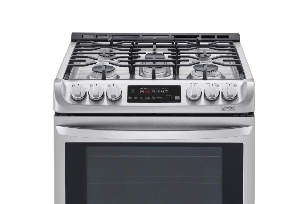 Lg LSD4913ST 6.3 Cu. Ft. Smart Wi-Fi Enabled Dual Fuel Slide-In Range With Probake Convection® And Easyclean®