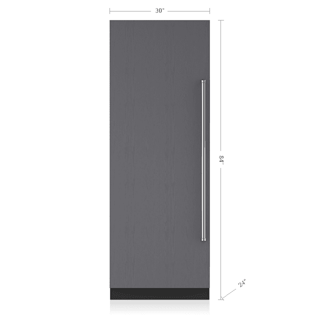 Sub-Zero IC30RIDRH 30" Designer Column Refrigerator With Internal Dispenser - Panel Ready