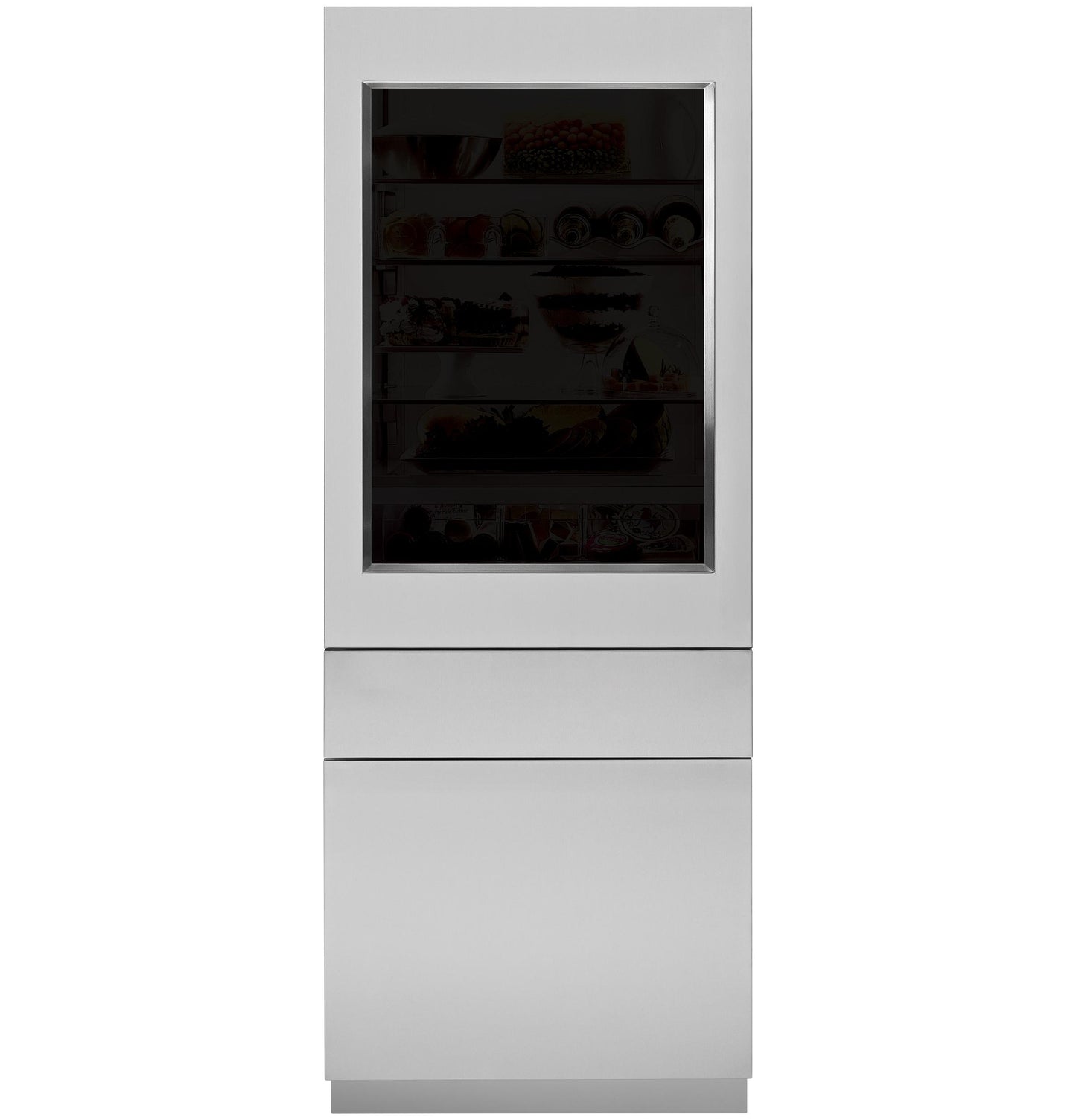 Monogram ZKGSN849NLH 30" Integrated Refer Ss Glass Door Panel, 84" Opening -3/4" , Lh