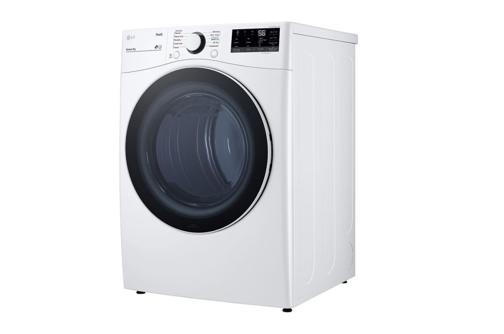 Lg DLG3601W 7.4 Cu. Ft. Ultra Large Capacity Smart Wi-Fi Enabled Front Load Gas Dryer With Built-In Intelligence