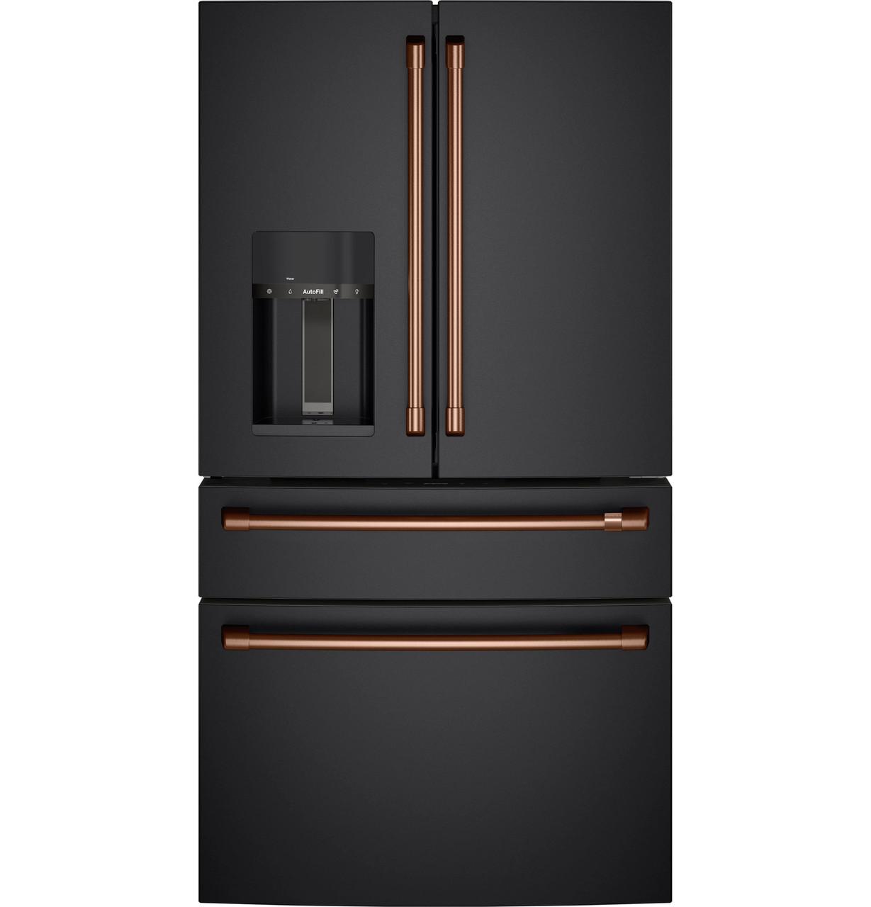 Cafe CXE22DP3PD1 Café&#8482; Energy Star® 22.3 Cu. Ft. Smart Counter-Depth 4-Door French-Door Refrigerator