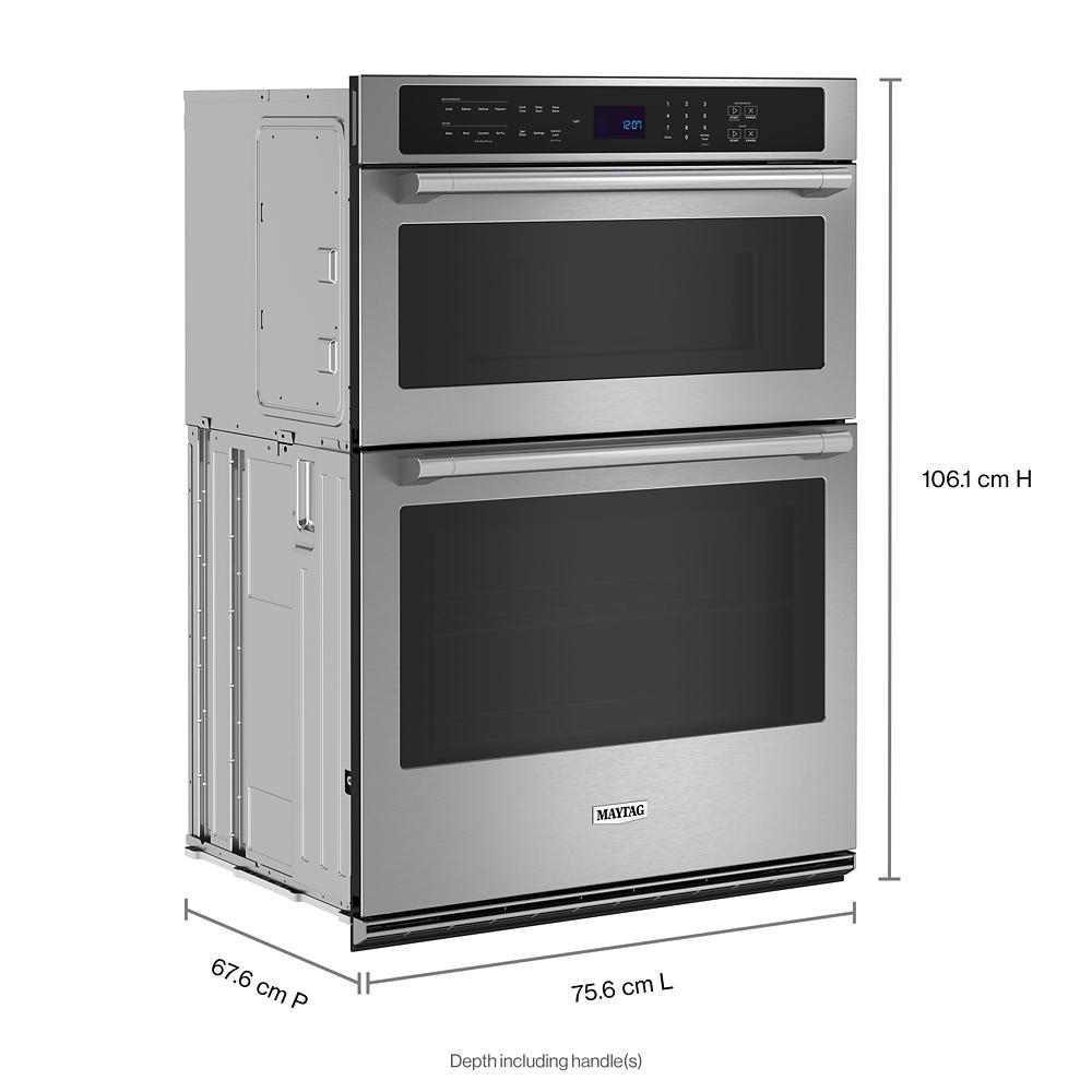 Maytag MOEC6030LZ 30-Inch Wall Oven Microwave Combo With Air Fry And Basket - 6.4 Cu. Ft.