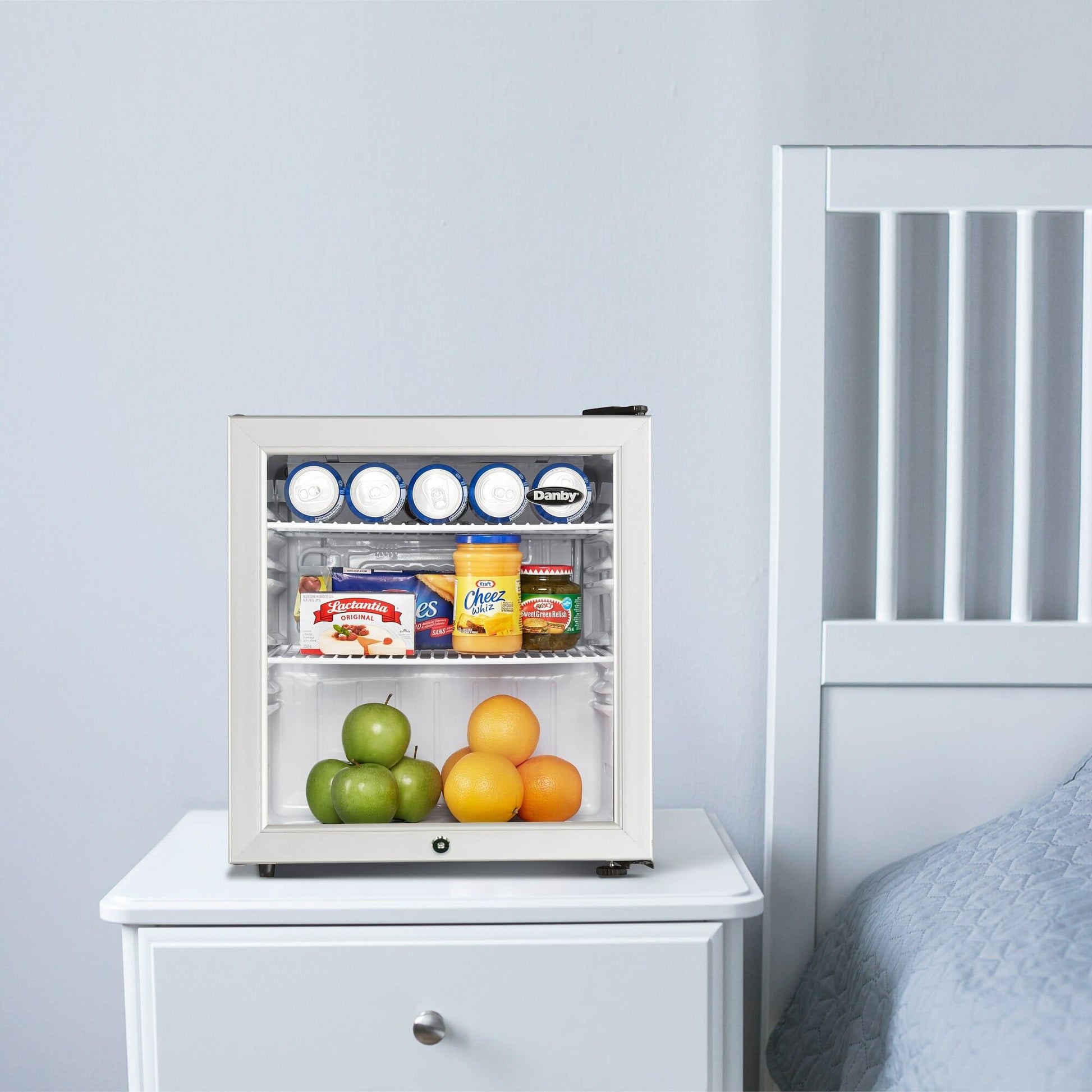 Danby DAG016A2BDB Danby 1.6 Cu. Ft. Compact Glass Door Fridge In Platinum