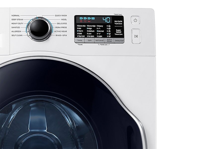 Samsung WW22K6800AW 2.2 Cu. Ft. Front Load Washer With Super Speed In White