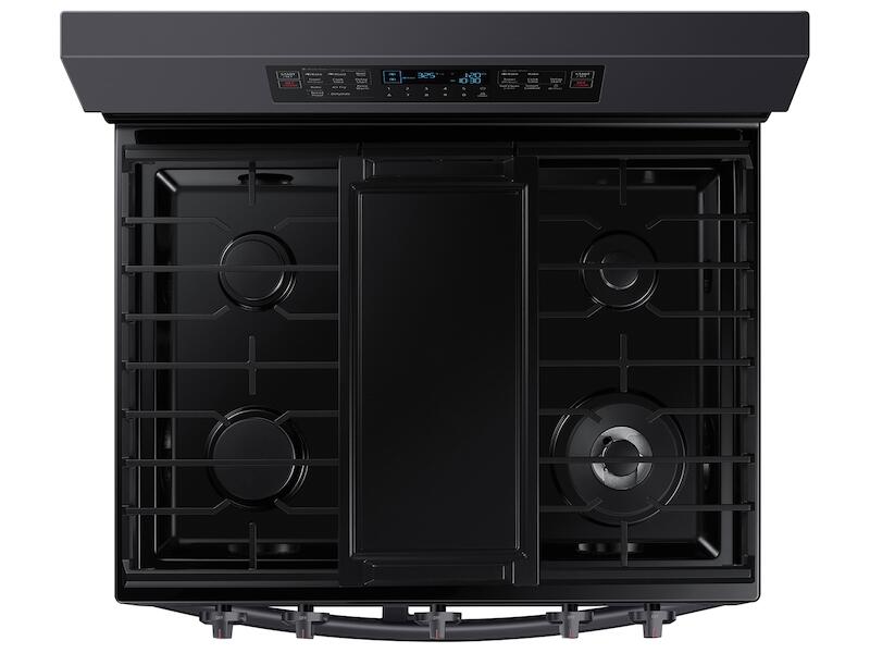 Samsung NX60A6751SG 6.0 Cu. Ft. Smart Freestanding Gas Range With Flex Duo&#8482; & Air Fry In Black Stainless Steel