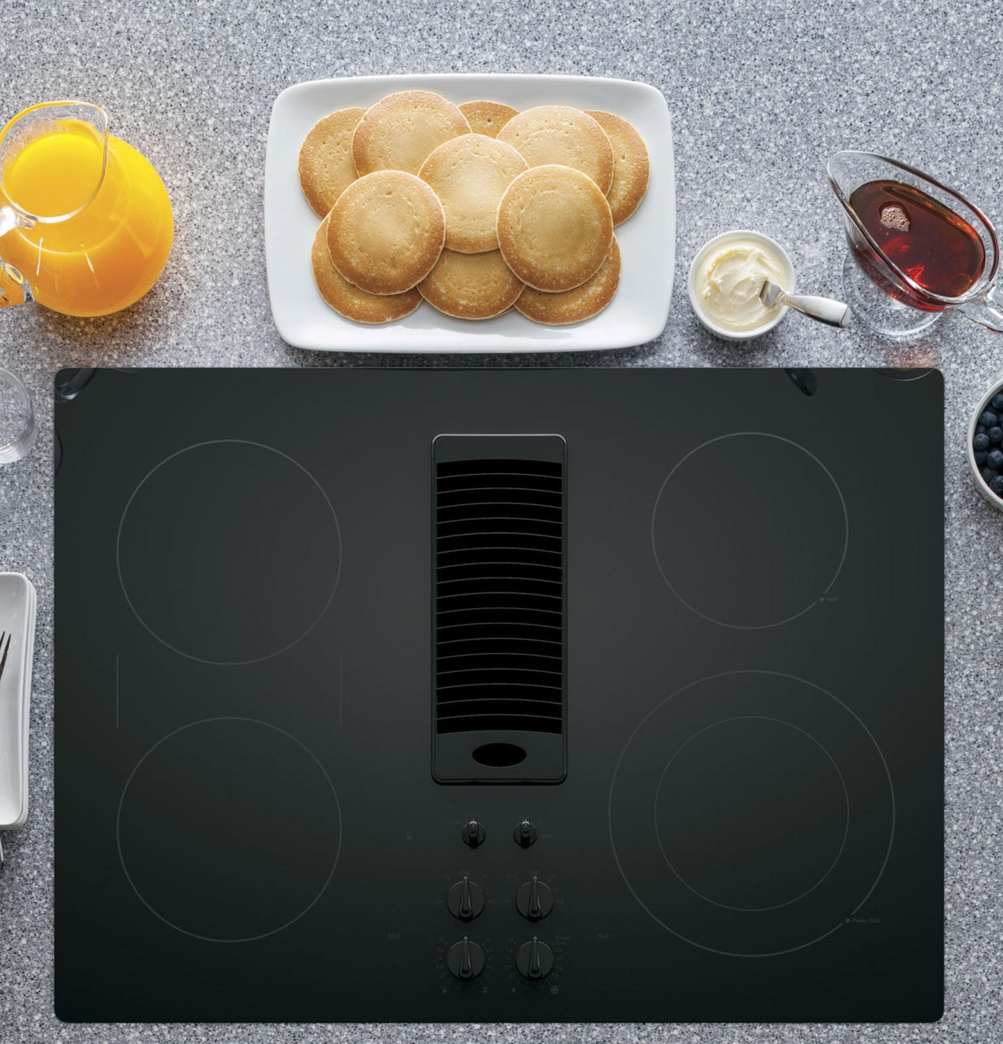 Ge Appliances PP9830DRBB Ge Profile™ 30" Downdraft Electric Cooktop
