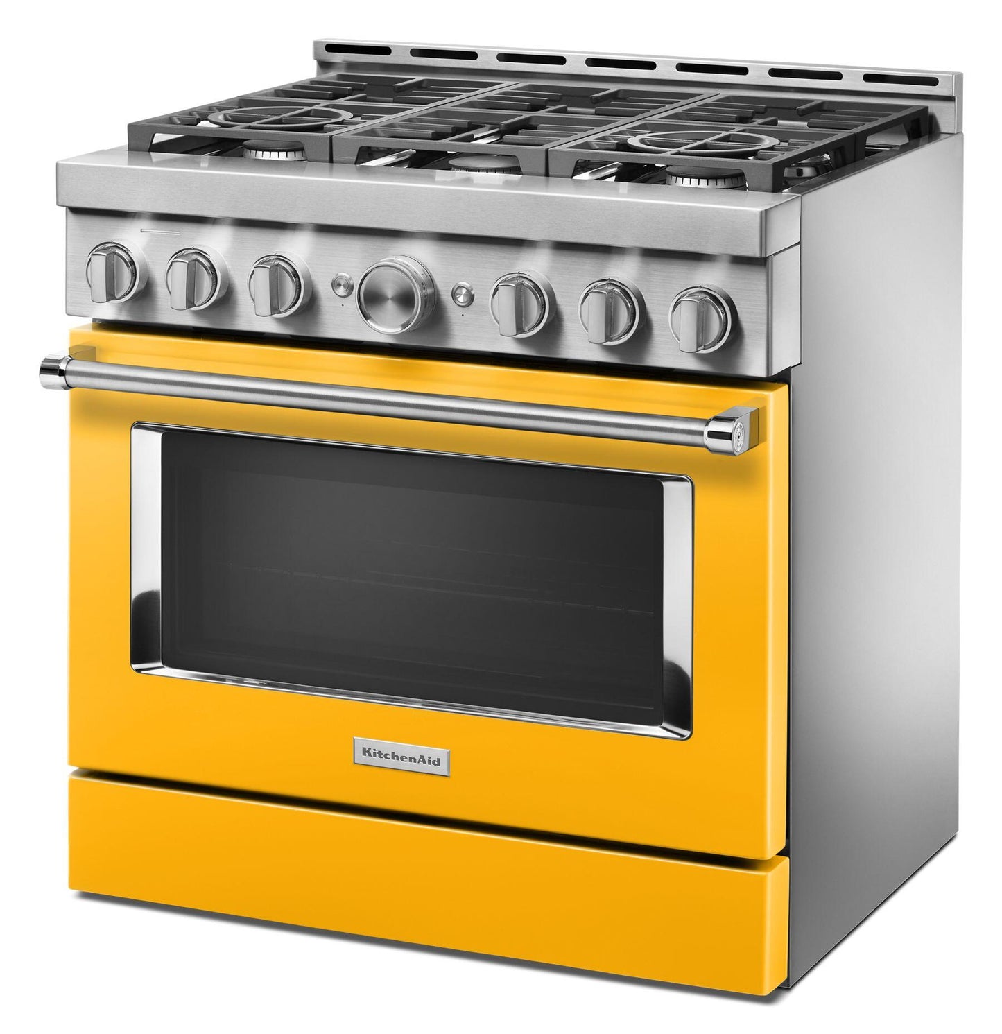 Kitchenaid KFGC506JYP Kitchenaid® 36'' Smart Commercial-Style Gas Range With 6 Burners - Yellow Pepper