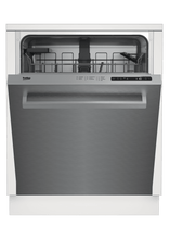 Beko DDN25401X Full Size Stainless Dishwasher, 14 Place Settings, 48 Dba, Top Control