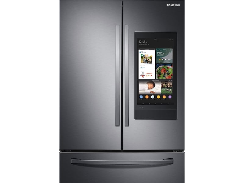 Samsung RF28T5F01SG 28 Cu. Ft. 3-Door French Door Refrigerator With Family Hub™ In Black Stainless Steel