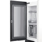 Samsung RF23A967535 W 23 Cu. Ft. Smart Counter Depth Bespoke 4-Door Flex™ Refrigerator With Customizable Panel Colors In White Glass