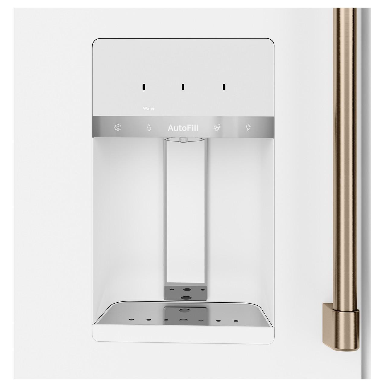 Cafe CXE22DP4PW2 Café&#8482; Energy Star® 22.3 Cu. Ft. Smart Counter-Depth 4-Door French-Door Refrigerator