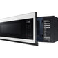 Samsung ME11CB751012 1.1 Cu. Ft. Bespoke Smart Slim Over-The-Range Microwave With 400 Cfm Hood Ventilation, Wi-Fi & Voice Control In White Glass