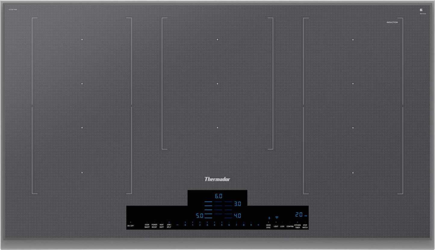 Thermador CIT367YMS Liberty® Induction Cooktop 36'' Silver Mirror, Surface Mount With Frame Cit367Yms