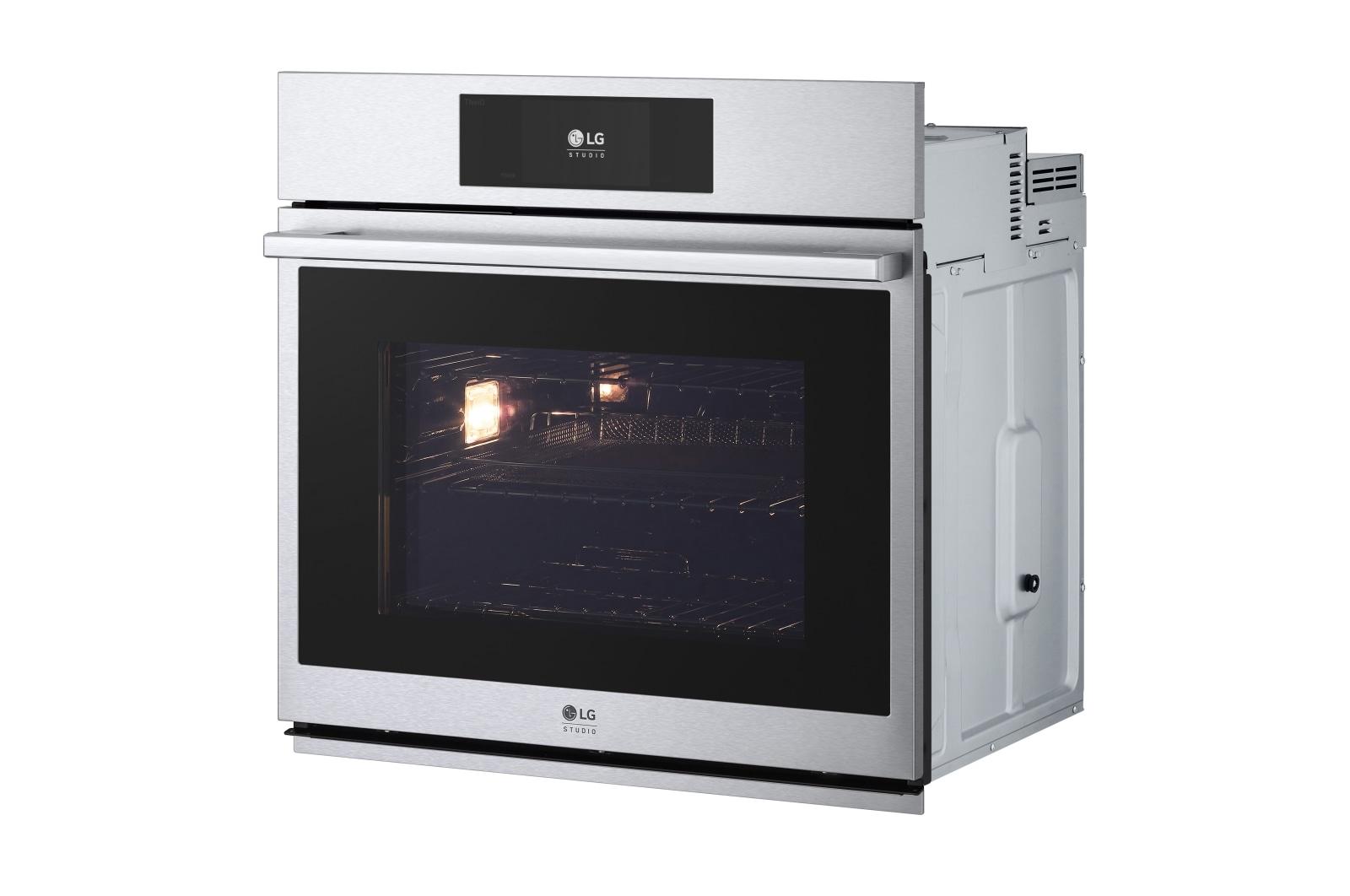 Lg WSES4728F Lg Studio 4.7 Cu. Ft. Smart Instaview® Electric Single Built-In Wall Oven With Air Fry & Steam Sous Vide