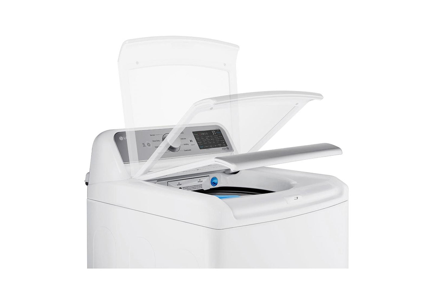 Lg WT7405CW 5.3 Cu.Ft. Mega Capacity Smart Wi-Fi Enabled Top Load Washer With 4-Way&#8482; Agitator & Turbowash3D&#8482; Technology