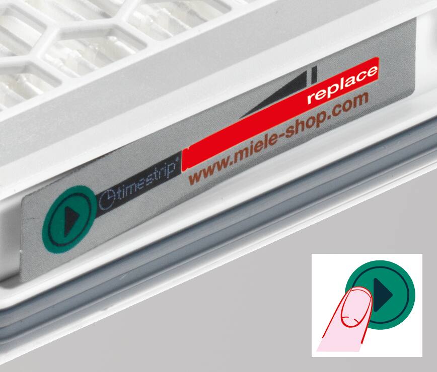 Miele SFHA50 Sf Ha 50 - Hepa Airclean Filter With Timestrip® Safely Traps Fine Dust And Allergens.