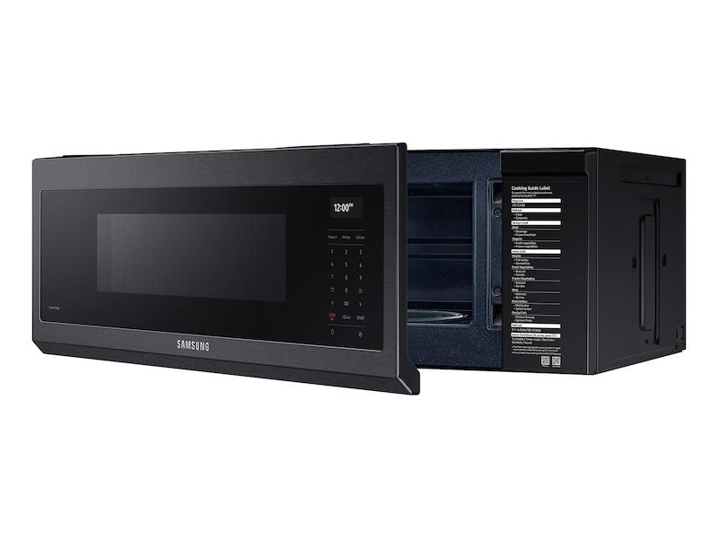 Samsung ME11A7710DG 1.1 Cu. Ft. Smart Slim Over-The-Range Microwave With 550 Cfm Hood Ventilation, Wi-Fi & Voice Control In Black Stainless Steel