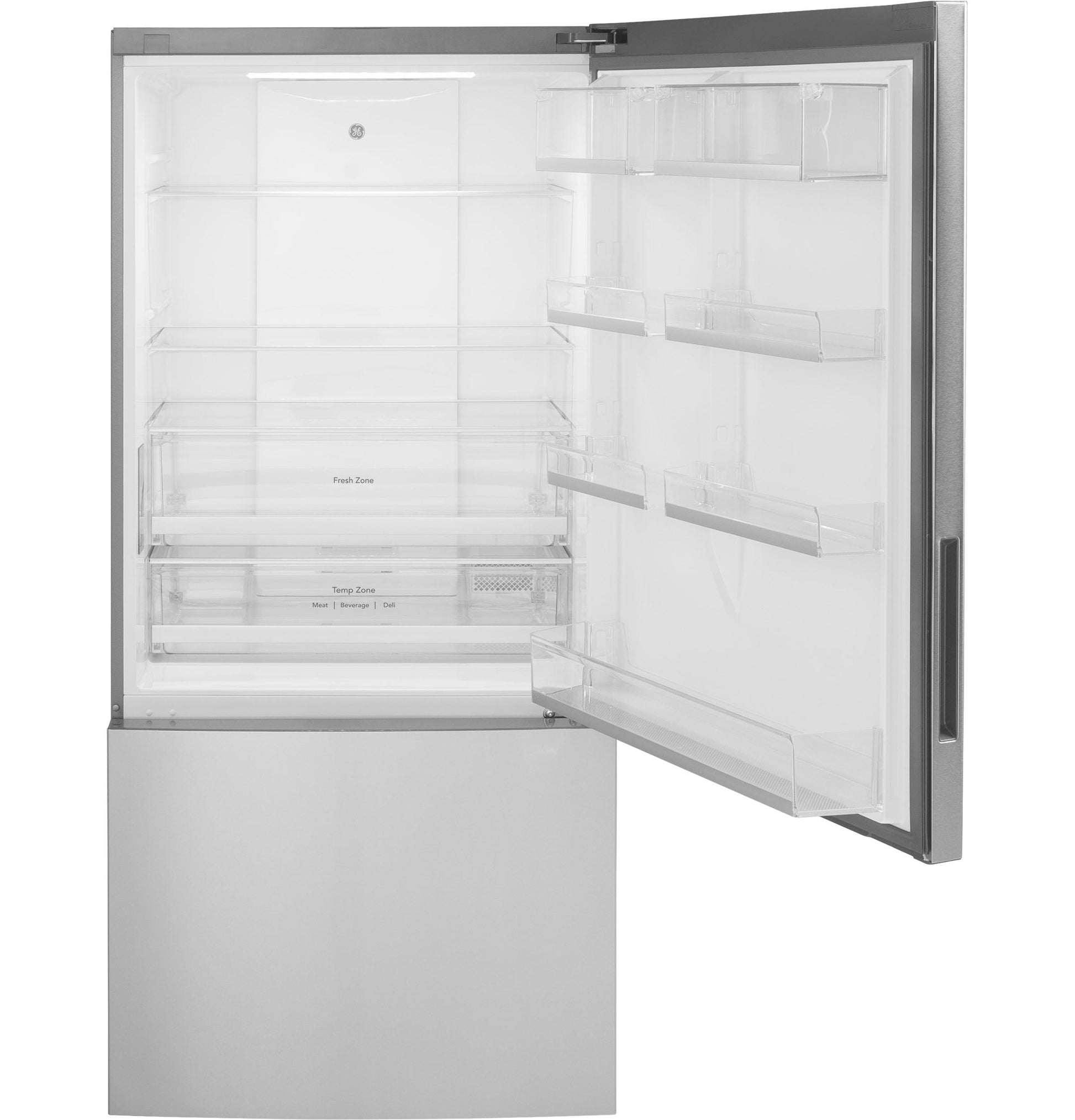 Ge Appliances GBE17HYRFS Ge® Energy Star® 17.7 Cu. Ft. Counter-Depth Bottom-Freezer Refrigerator