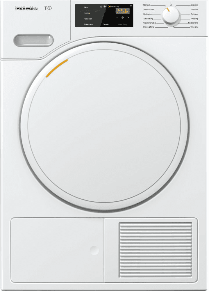 Miele TWB120WP T1 Classic Heat-Pump Tumble Dryer With Fragrancedos For Laundry That Smells Great.