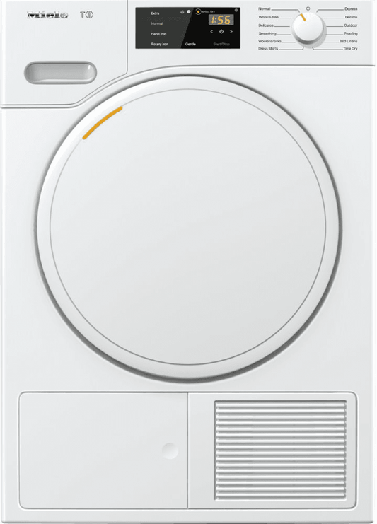 Miele TWB120WP T1 Classic Heat-Pump Tumble Dryer With Fragrancedos For Laundry That Smells Great.