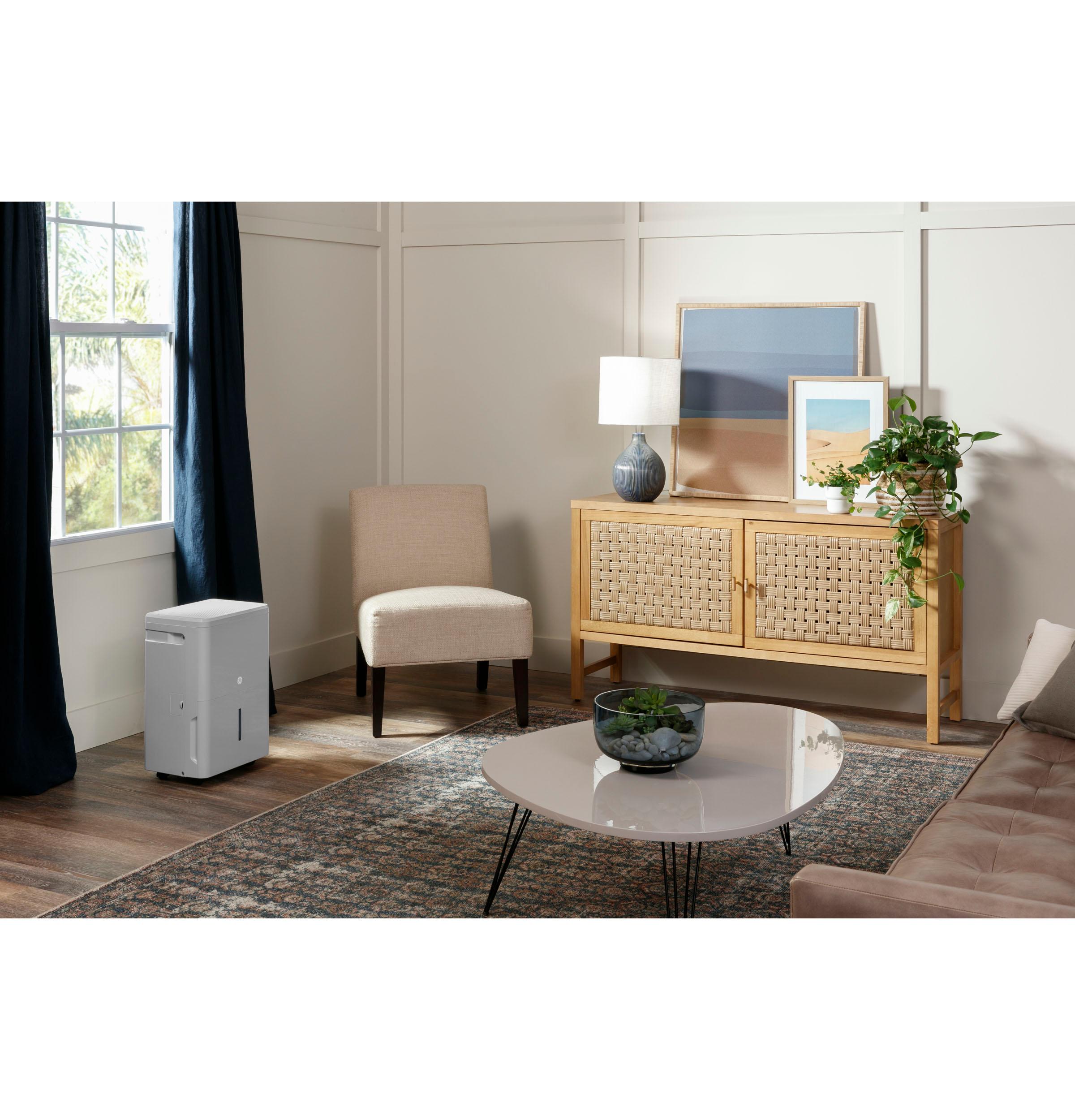 Ge Appliances ADHR50LB Ge® 50 Pint Energy Star® Portable Dehumidifier With Smart Dry For Wet Spaces