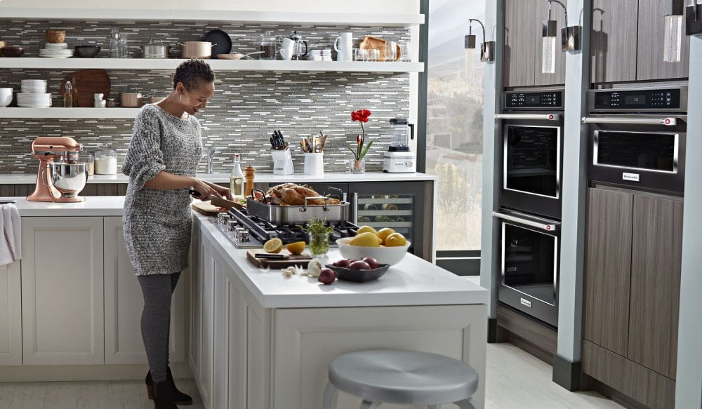 Kitchenaid KMBP100EBS 30" Built In Microwave Oven With Convection Cooking - Black Stainless Steel With Printshield™ Finish