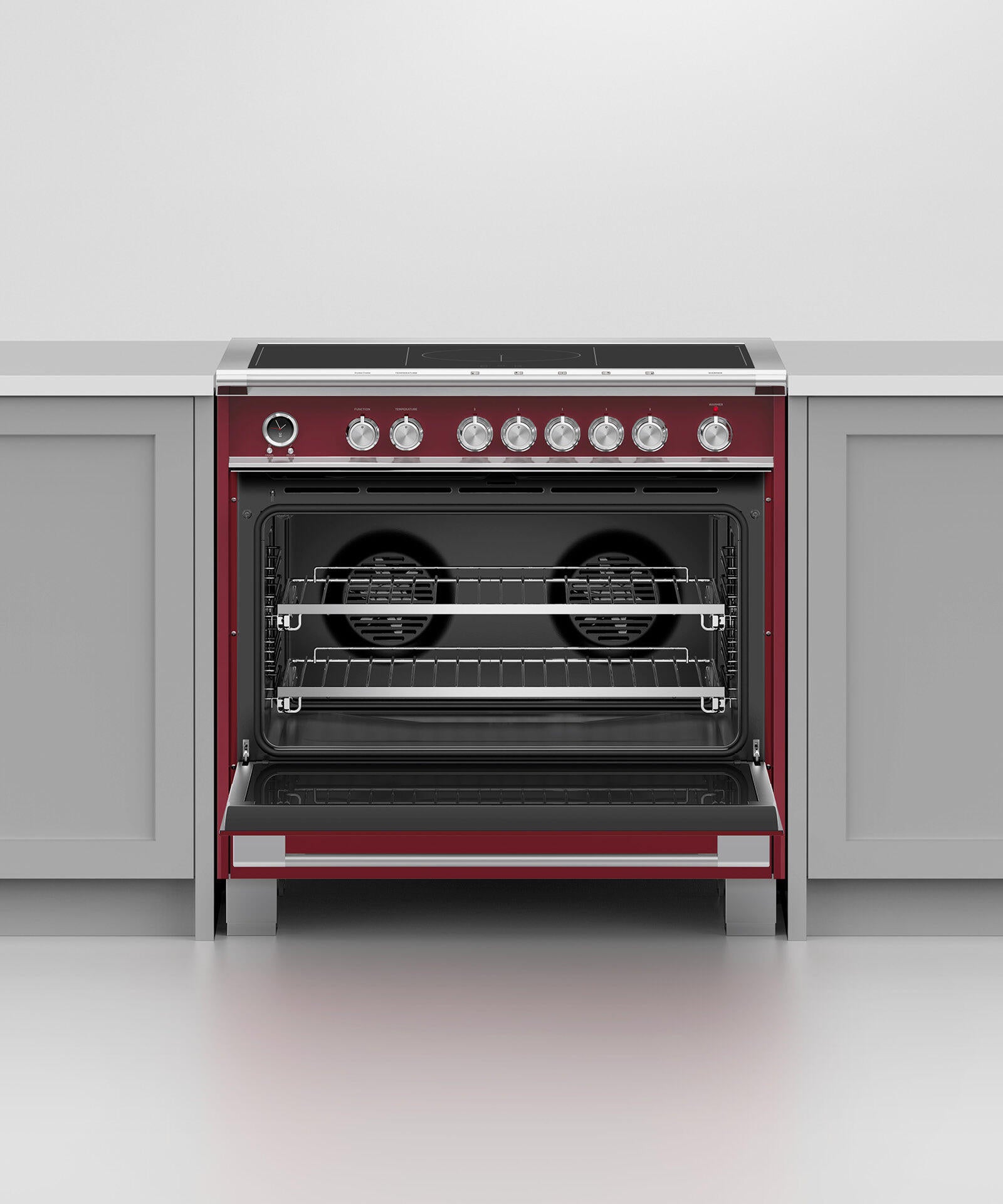 Fisher & Paykel OR36SCI6R1 Induction Range, 36", 5 Zones With Smartzone, Self-Cleaning