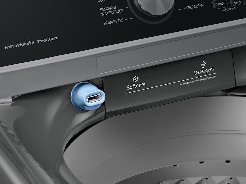 Samsung WA45T3400AP 4.5 Cu. Ft. Capacity Top Load Washer With Active Waterjet In Platinum
