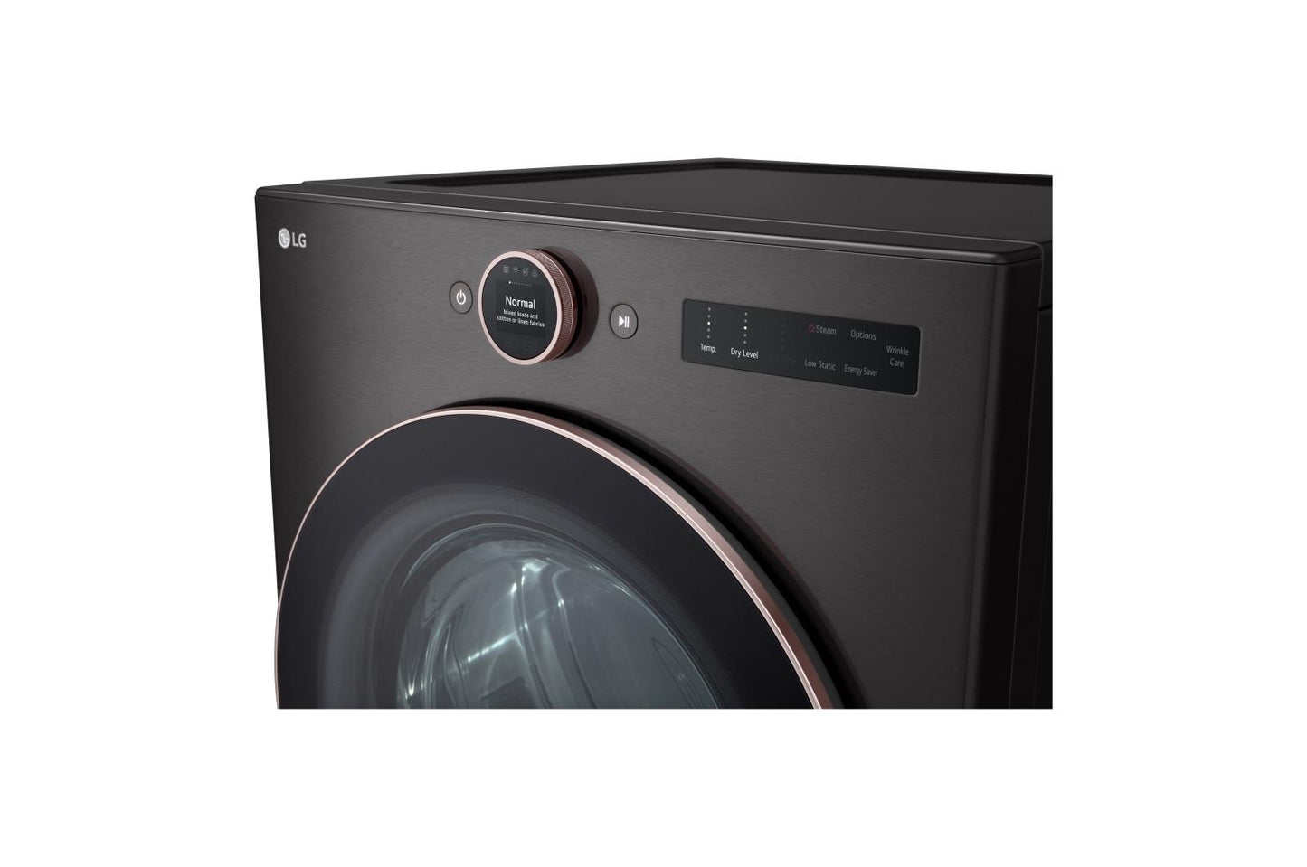 Lg DLGX6501B 7.4 Cu. Ft. Smart Front Load Energy Star Gas Dryer With Sensor Dry & Steam Technology