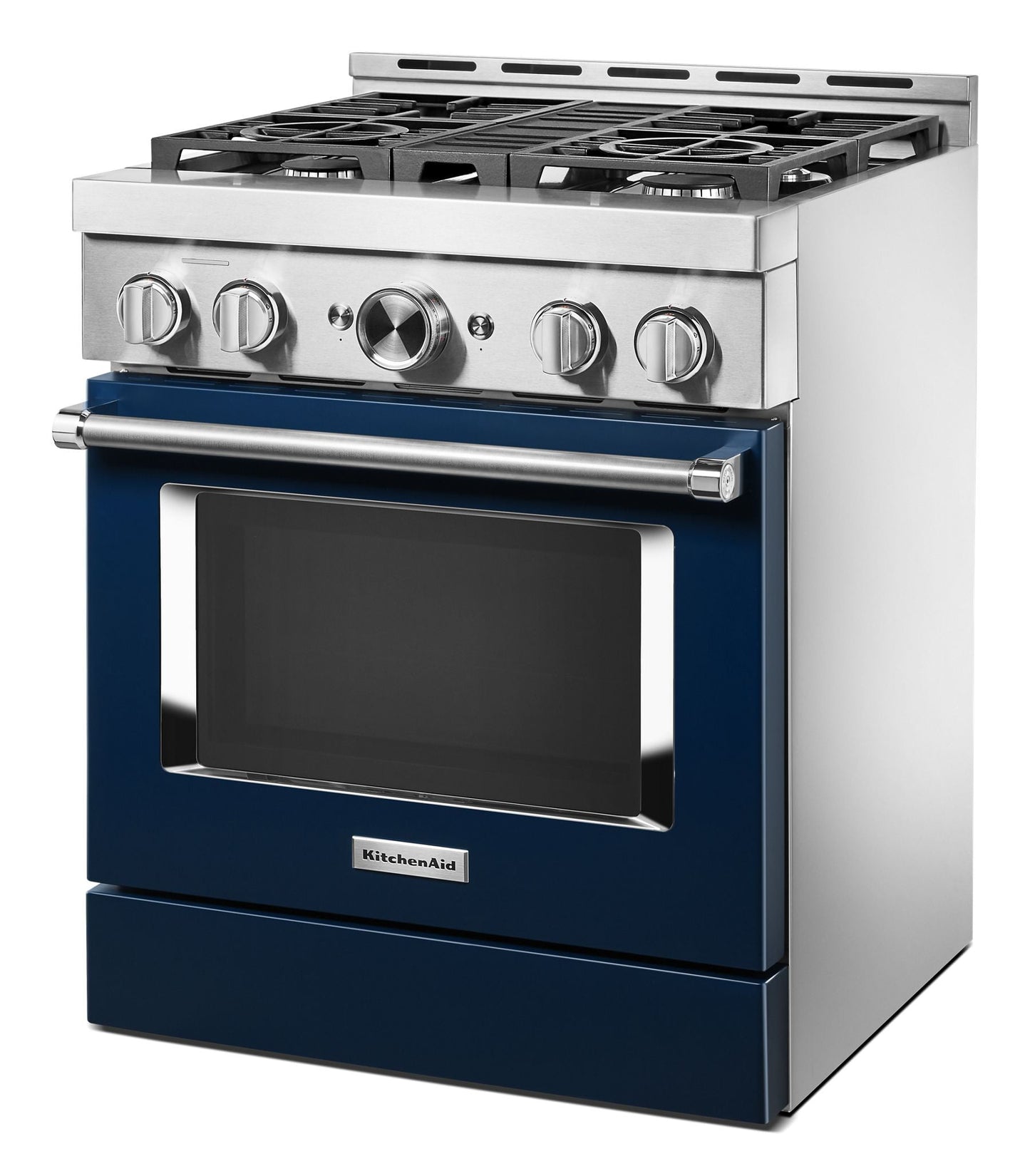 Kitchenaid KFGC500JIB Kitchenaid® 30'' Smart Commercial-Style Gas Range With 4 Burners - Ink Blue