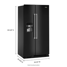 Maytag MRSF4036PB 36-Inch Wide Side-By-Side Refrigerator - 25 Cu. Ft.