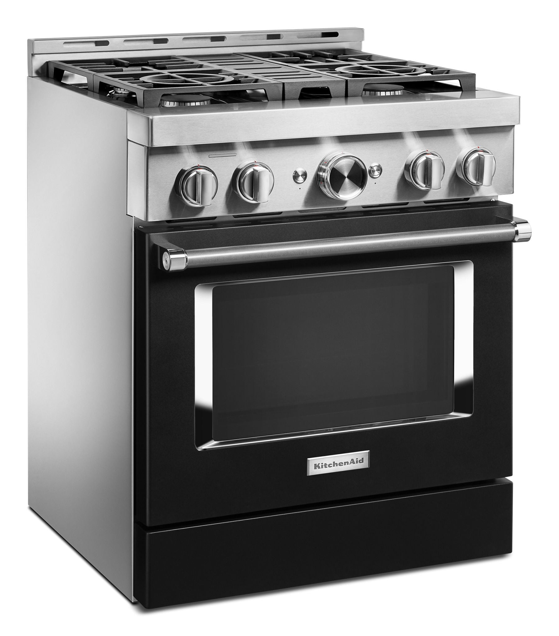 Kitchenaid KFGC500JBK Kitchenaid® 30'' Smart Commercial-Style Gas Range With 4 Burners - Imperial Black