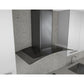 Zephyr ZRVE30BBSGG Essentials Series 30-In. Ravenna Wall Mount Range Hood In Black Stainless With Grey Glass