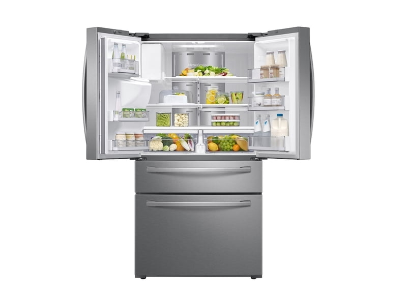 Samsung RF22R7551SR 22 Cu. Ft. 4-Door French Door, Counter Depth Refrigerator With 21.5" Touch Screen Family Hub&#8482; In Stainless Steel