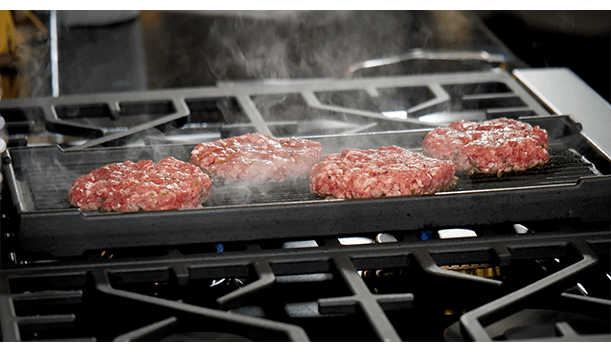 Forzacucina FAGP Double-Sided Cast Iron Griddle + Grill Plate