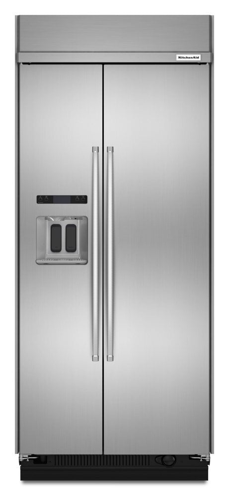 Kitchenaid KBSD606ESS 20.8 Cu Ft 36-Inch Width Built-In Side-By-Side Refrigerator With Printshield™ Finish - Stainless Steel With Printshield™ Finish
