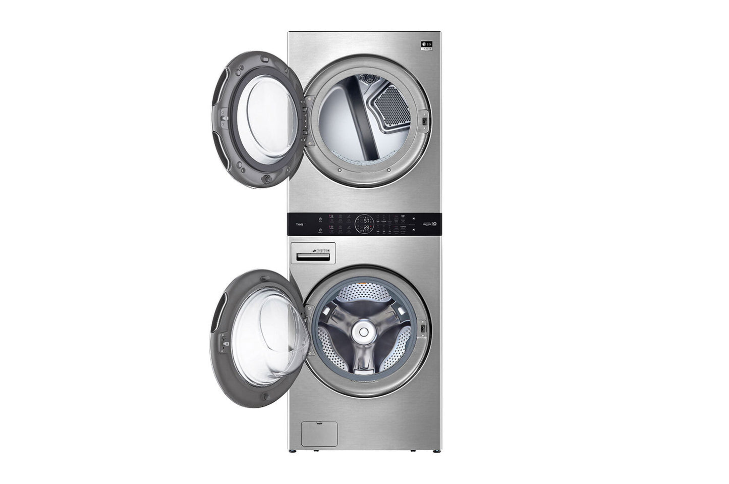 Lg WSEX200HNA Lg Studio Single Unit Front Load Washtower&#8482; With Center Control&#8482; 5.0 Cu. Ft. Washer And 7.4 Cu. Ft. Electric Dryer