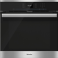 Miele H6660BPAMCLEANTOUCHSTEEL H 6660 Bp Am - 24 Inch Convection Oven With Airclean Catalyzer And Roast Probe For Precise Cooking.