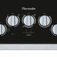 Thermador CEM366TB 36-Inch Masterpiece® Knob Control Electric Cooktop, Black, Framed