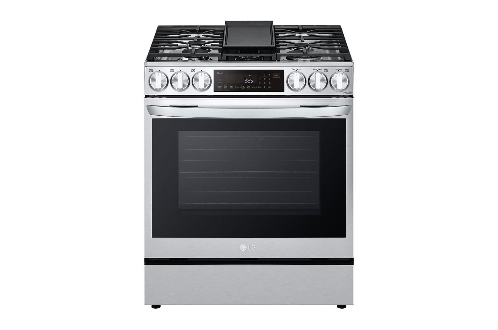 Lg LSDL6336F 6.3 Cu. Ft. Smart Wi-Fi Enabled Probake® Convection Instaview® Dual Fuel Slide-In Range With Air Fry