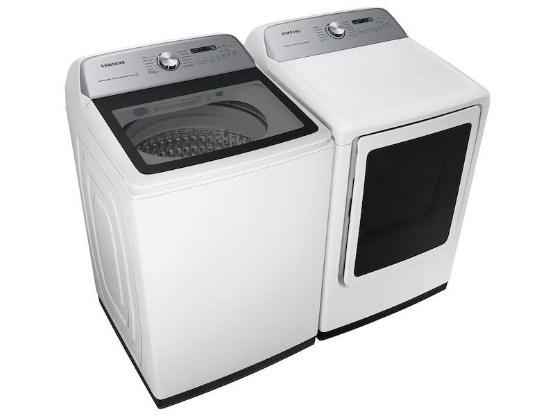 Samsung DVG52A5500W 7.4 Cu. Ft. Smart Gas Dryer With Steam Sanitize+ In White