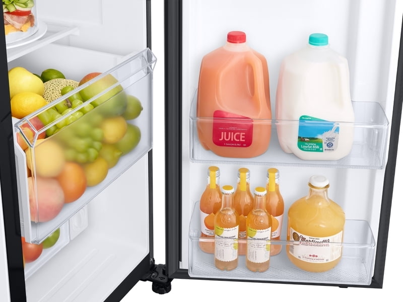 Samsung RS27T5200SG 27.4 Cu. Ft. Large Capacity Side-By-Side Refrigerator In Black Stainless Steel