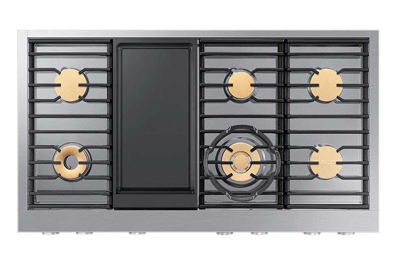 Dacor DTT48M976HS 48" Rangetop, Silver Stainless Steel, High Altitude Natural Gas