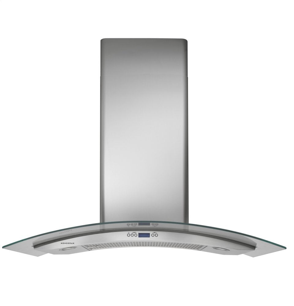 Monogram ZV900SLSS Monogram 36" Glass Canopy Wall-Mounted Hood - Gray