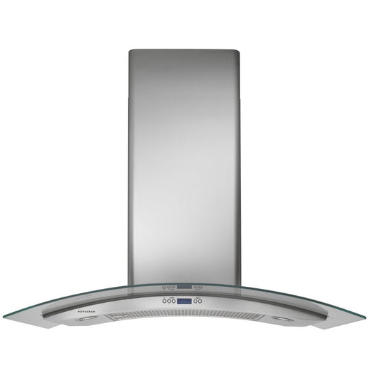 Monogram ZV900SLSS Monogram 36" Glass Canopy Wall-Mounted Hood - Gray