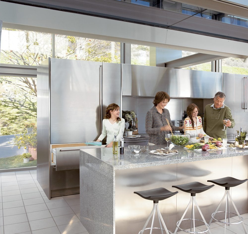 Sub-Zero IT36CIIDLH 36" Designer Over-And-Under Refrigerator/Freezer With Internal Dispenser And Ice Maker - Panel Ready