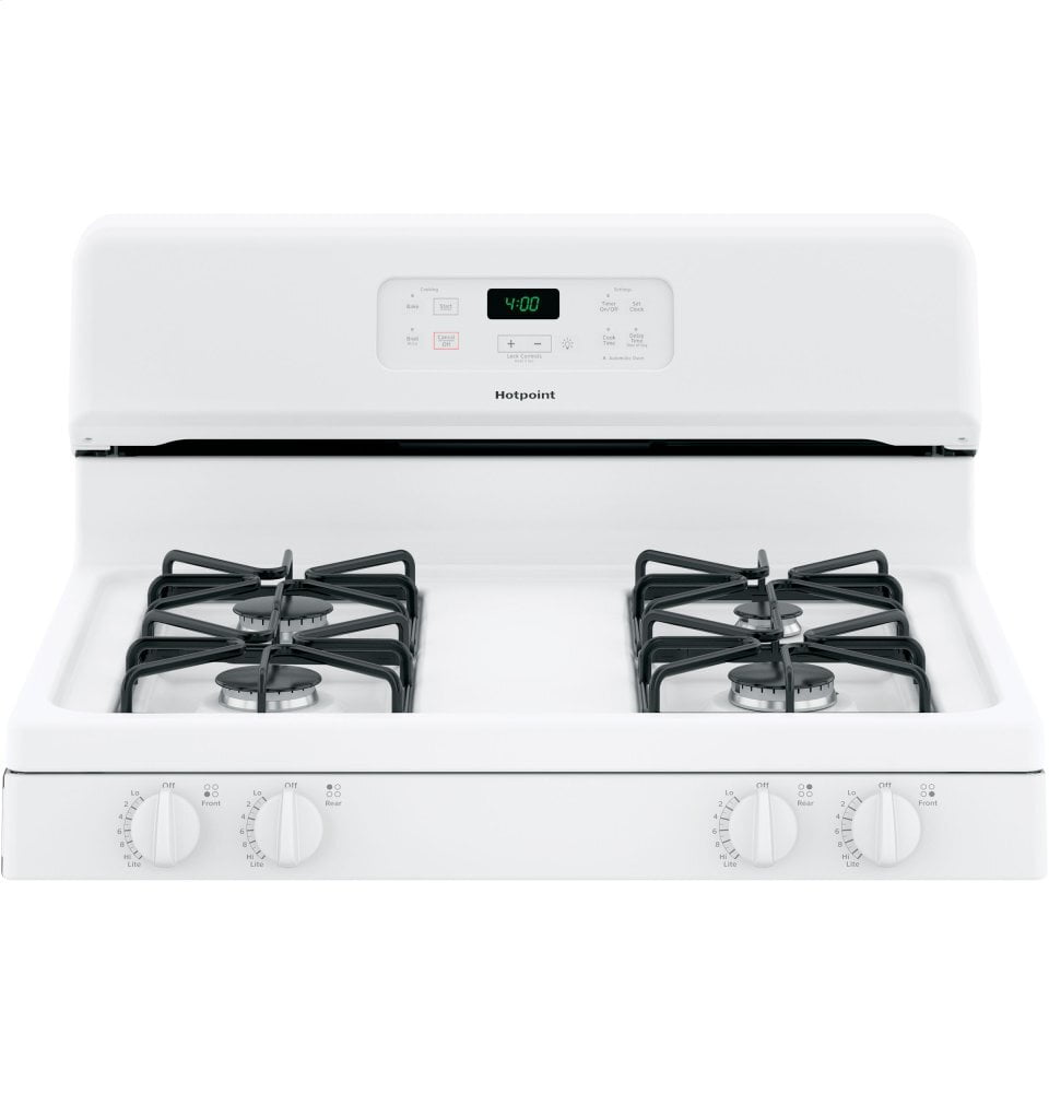 Hotpoint RGBS400DMWW Hotpoint® 30" Free-Standing Standard Clean Gas Range