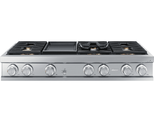 Dacor DTT48M976LS 48" Rangetop, Silver Stainless Steel, Natural Gas