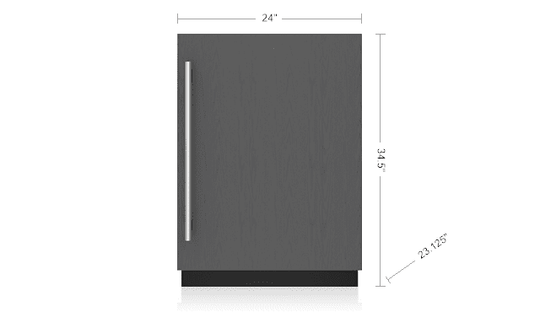 Sub-Zero DEU2450RL 24" Designer Undercounter Refrigerator - Panel Ready